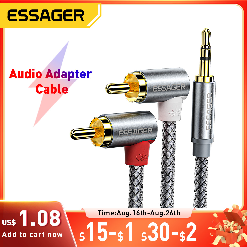 Home Cinema Installation - Essager 90er ° Winkel RCA Audio