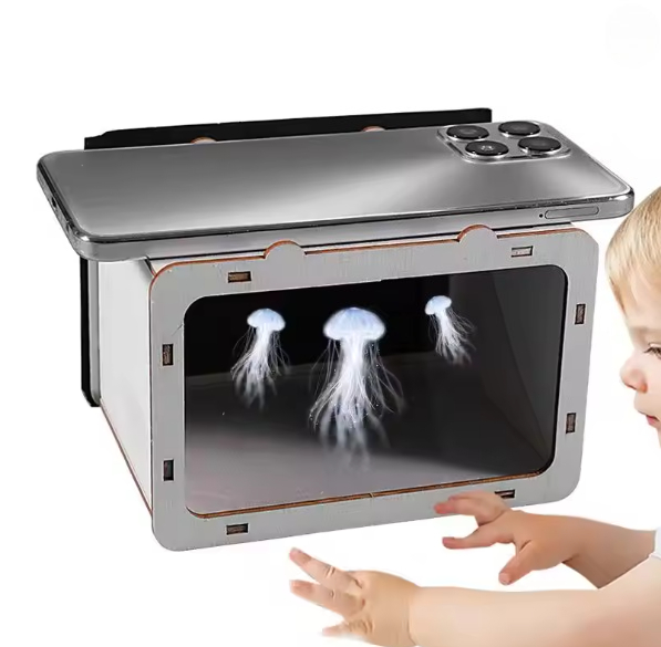 Home Cinema Experience - 3D-Hologramm-Projektor für Smartphones, DIY-Heimkino, Desktop-Dekoration für