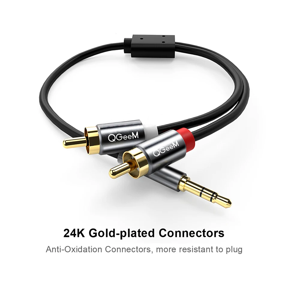 QGeeM RCA-Kabel 2RCA auf 3,5mm – Home Cinema Installation Bewertung und Preis