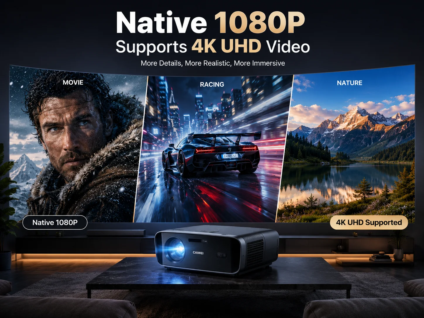 4000ANSI 4K S7 Tageslicht-Proj – Home Cinema Experience Bewertung und Preis