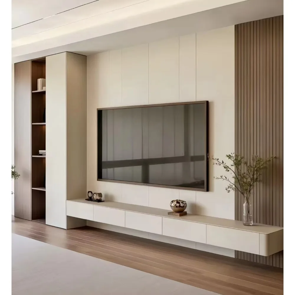 Moderner Maßgefertigter Holz-T – Home Cinema Furniture Bewertung und Preis