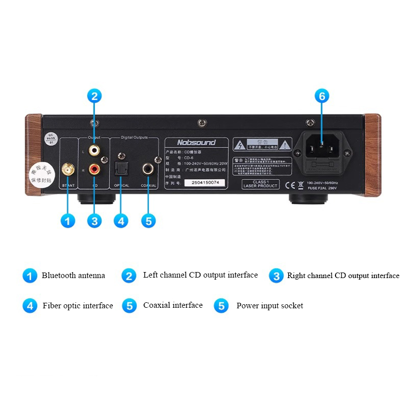 CD-6 HiFi CD-Player Bluetooth  – Home Cinema System Bewertung und Preis