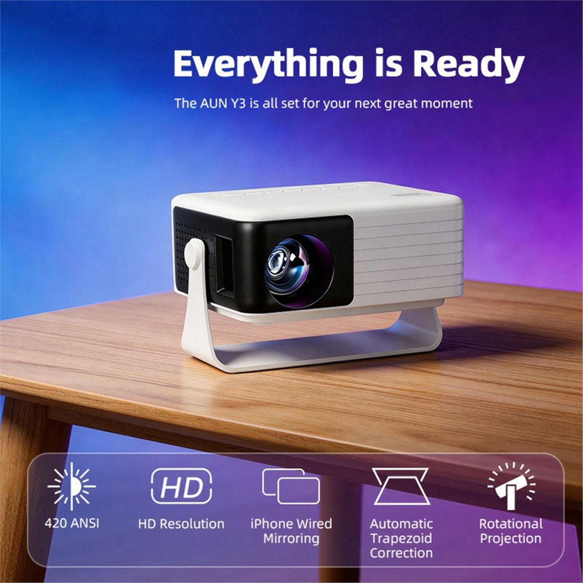 L70A Y3 Mini-Projektor Tragbar – Home Cinema Mini Bewertung und Preis