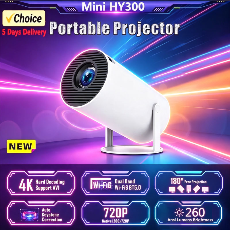 Neuer Mini HY300 Projektor 4K  – Home Cinema Mini Bewertung und Preis